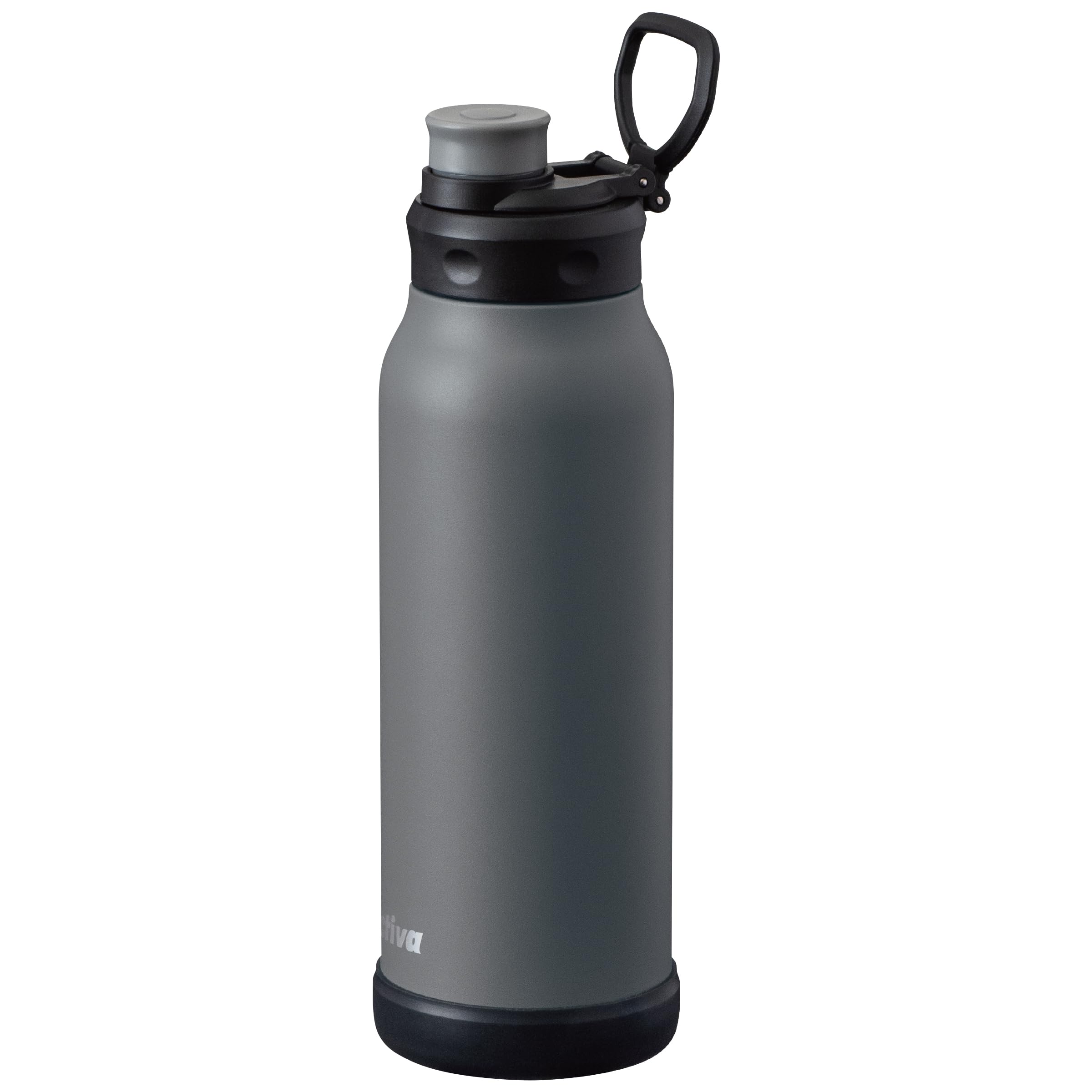 

Atlas Activa 1 Liter Water Direct Vacuum Sports Large with Bottle, Drink, Insulated, Bottle, Lightweight, Capacity, Portable, Handle, Gray, серый