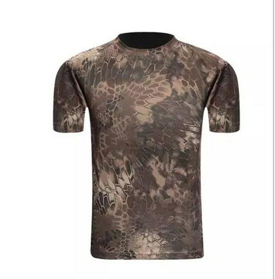Men's Korean Style Camouflage Short Sleeve T-shirt, Special Forces Slim Fit Military Summer Tee, Trendy.