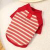 Comfortable Dog Hoodies Soft Dog Base Coat Fashion Striped Pet Clothes  Autumn and Winter