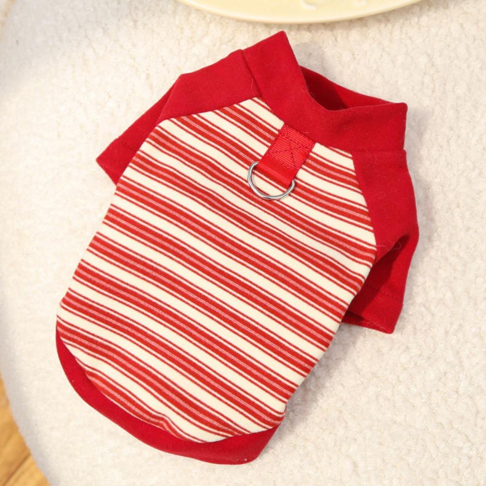 Comfortable Dog Hoodies Soft Dog Base Coat Fashion Striped Pet Clothes  Autumn and Winter