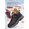 Outdoor Men's Cotton Shoes, Winter High Top Snow Shoes, Hiking Shoes, Waterproof and Plush Snow Boots