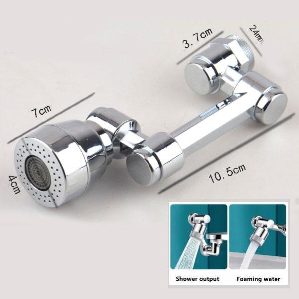 Universal 1080° drehbarer Wasserhahn Anti-Spritzfilter Badezimmer Küche Wassersparhahn Düsenverlängerung Adapter Wasserhähne Bubbler