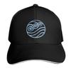 Water Tribe Symbol Baseball Cap Breathable Mesh Back Adjustable Buckle Closure Moisture Wicking Quick Dry