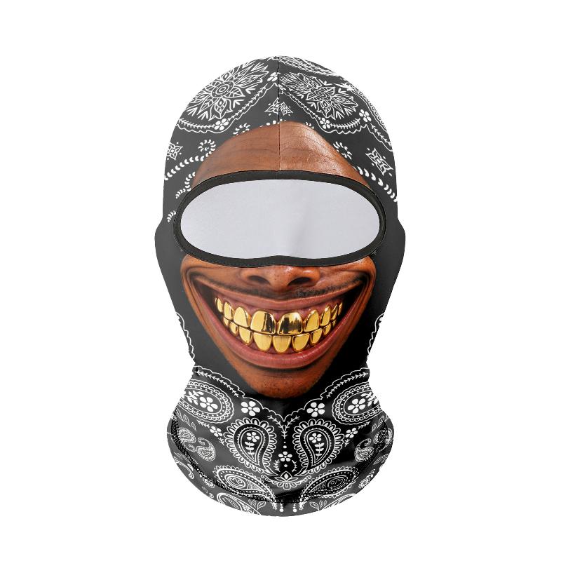 3D Funny Old Man Ski Face Mask Realistic Human Face Winter Head Cover For Men Women Hat Party Cosplay Photo Accessory