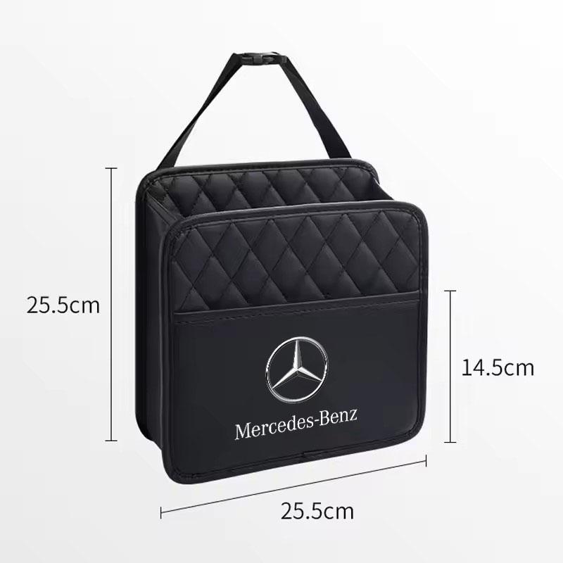 Car Seat Storage Bag Tissue Water Cup Pockets Stowing Tidying For Mercedes benz W203 W204 W205 W210 W211 W212 CLA CLS GLA GLE ML BH1