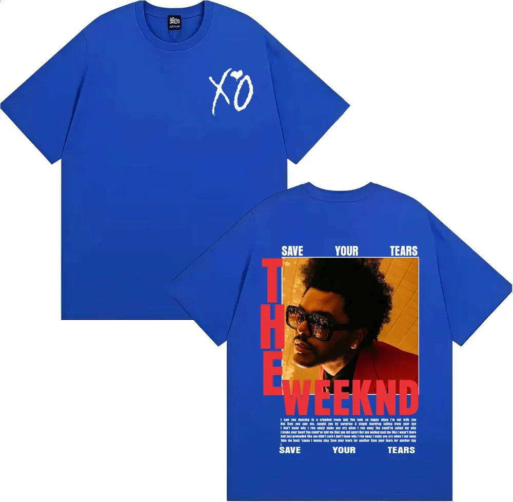 The Weeknd After Hours Til Dawn Europe 2026 T-shirt Men's Women Fashion Hip Hop Street T Shirts Summer Tops Cotton T-shirts