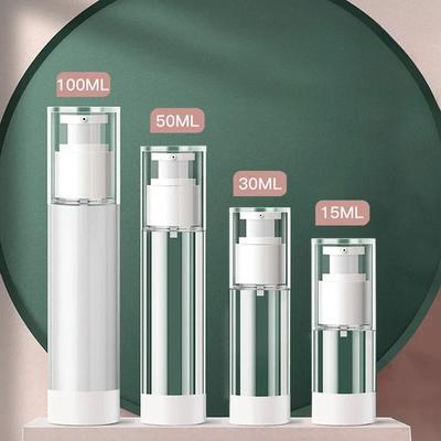 15 ml 30 ml 50 ml Trasparente Airless Crema Cosmetica Pompa Bottiglia Dispenser Formato da Viaggio Contenitore per Trucco per Crema Gel Lozione