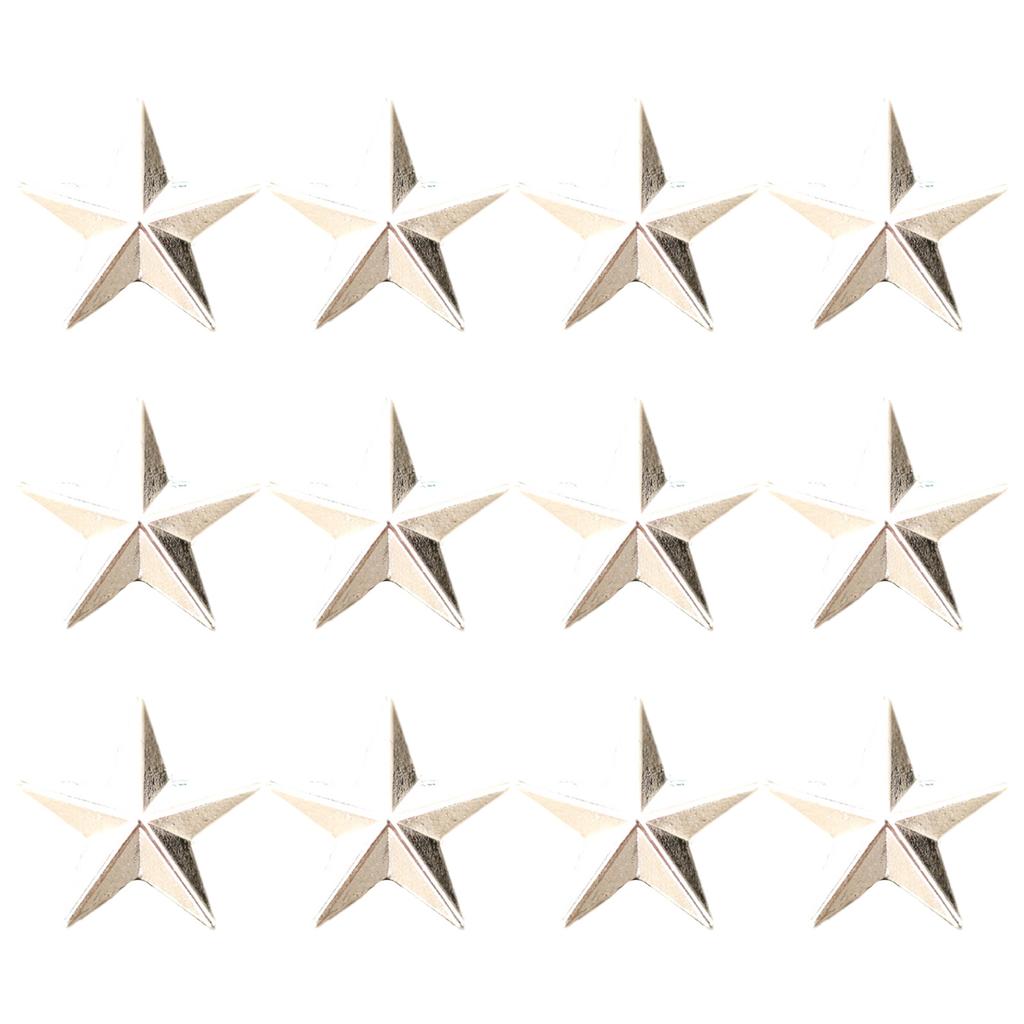 12 Stück Goldfarbene Stern-Anstecknadel Pentagramm-Anstecknadel Anker Stern Planet Anstecknadel für Party- und Geschäftskleidung