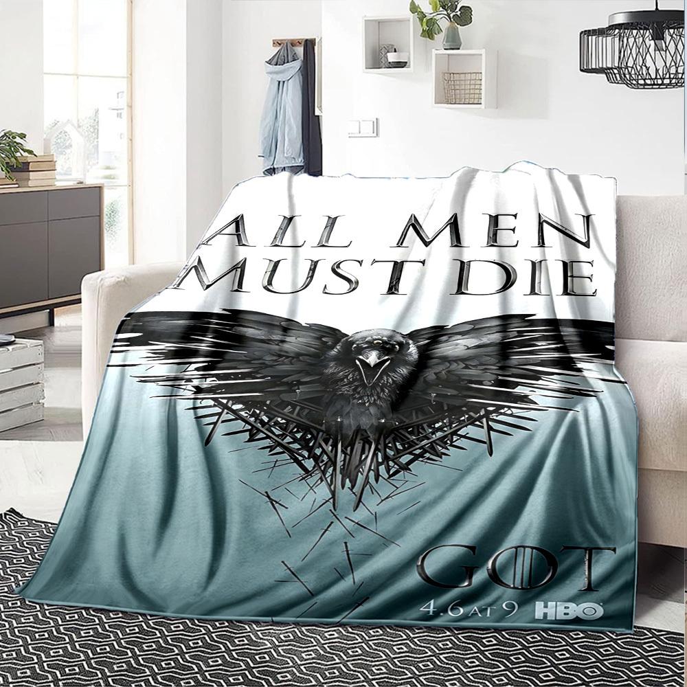 1 Stück ALLE MÄNNER MÜSSEN STERBEN Decke Leichte Flanelldecke für Sofa Bett Reise Camping Wohnzimmer Büro Couch Sessel Digitaldruck
