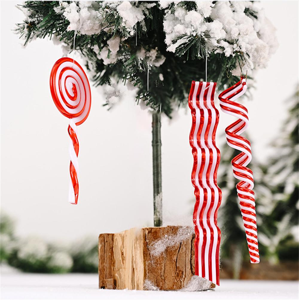 Christmas Decorations Childrens Gift Party Supplies Charms Christmas Lollipop Pendant Christmas Tree Decoration Visual Interest