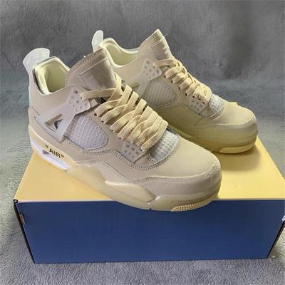 Scarpe da Basket AJ4 White Cement Paris Blue Lava Cicada Wing per Uomo e Donna