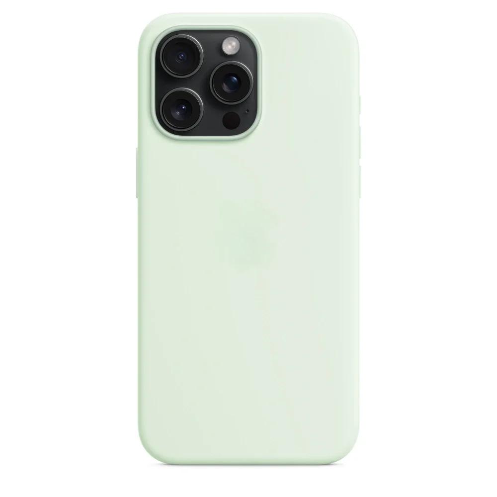 Silicone Case Compatible with MagSafe For iPhone 15 Pro Max 15Pro Wireless Charging Cover for 15 Animation Magsafe Magnetic Case