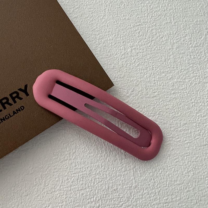 Solid Color Bangs Hairpin: Korean-Style BB Clip for Girls