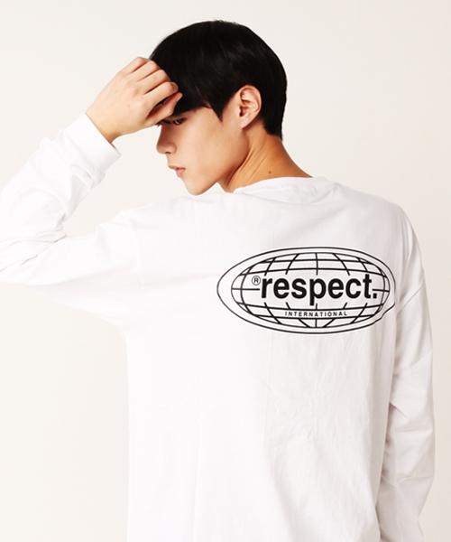 Respect Международный Логотип на спине Respect Лонгслив (белый) White/L