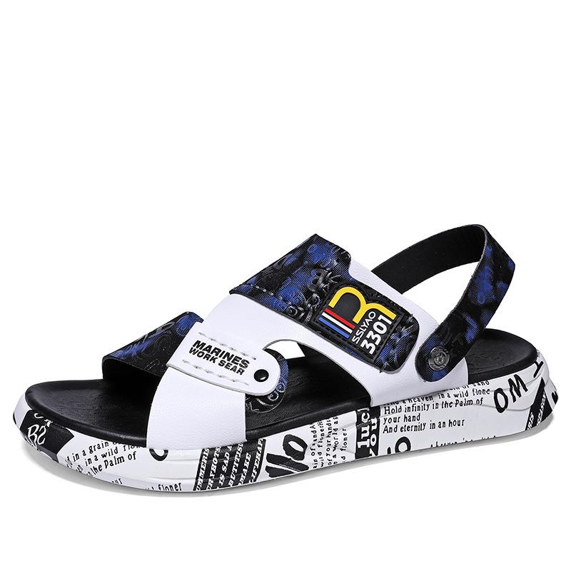 Men's shoes sandals 2024 new popcorn slippers summer cool beach casual versatile cool slippers live broadcast explosion