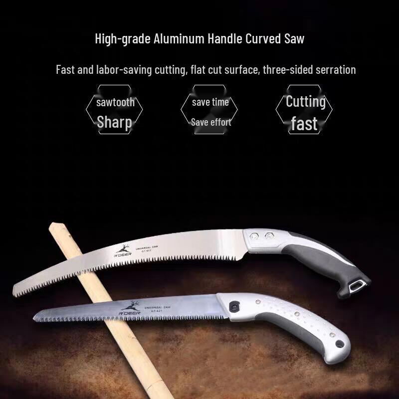 Beiyou Curved Blade Aluminum Handle Hand Saw CN plug (adapter included)