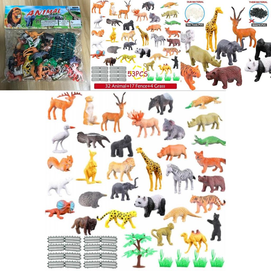 Zwierzęta Dzikie Ocean Owady Farma Dinozaur Zestaw Symulacja Małe Zwierzęta Model Zabawka do Wczesnej Edukacji dla Dzieci Postacie)