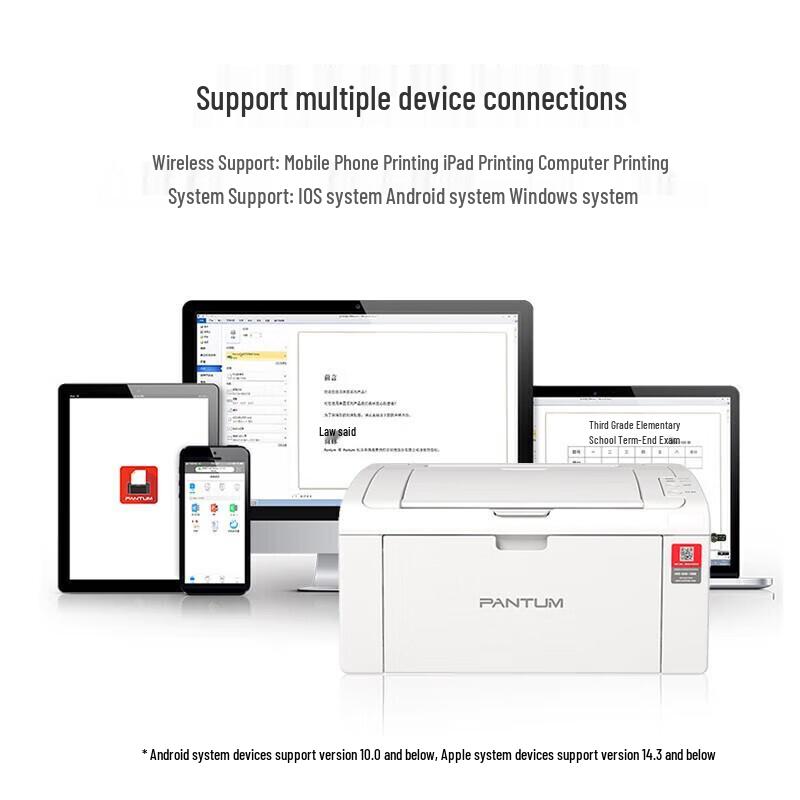 Pantum P2210W Compact WiFi Mono Laser Printer