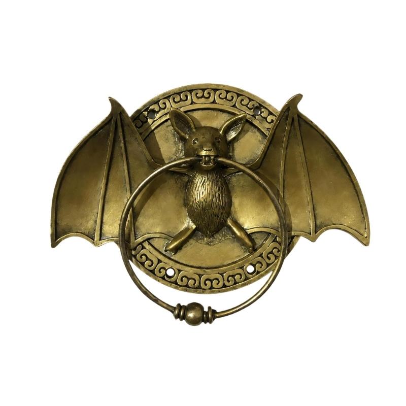 Decorative Animal Door Knocker with Raised Head and Lifting Handle for Wood, Metal, Garden, Entry, and Shop Entrances