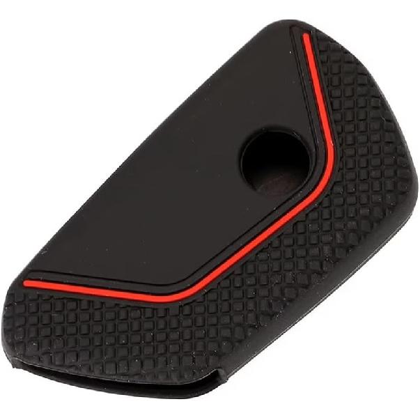 Key Fob Cover Silicone Key Case Protective Sleeve Remote Accessories Compatible with VW Volkswagen MK8 Golf 8 GTI Skoda Octavia 3 Button Car Key