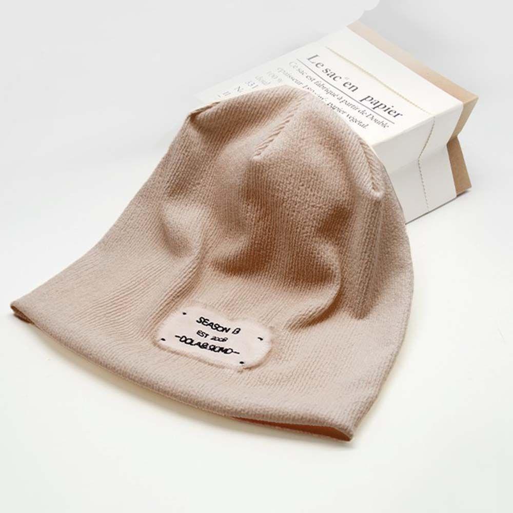 Hip Hop All-match Solid Color Korean Style Knitted Hat Men Skull Cap Stacking Bonnet Women Beanie