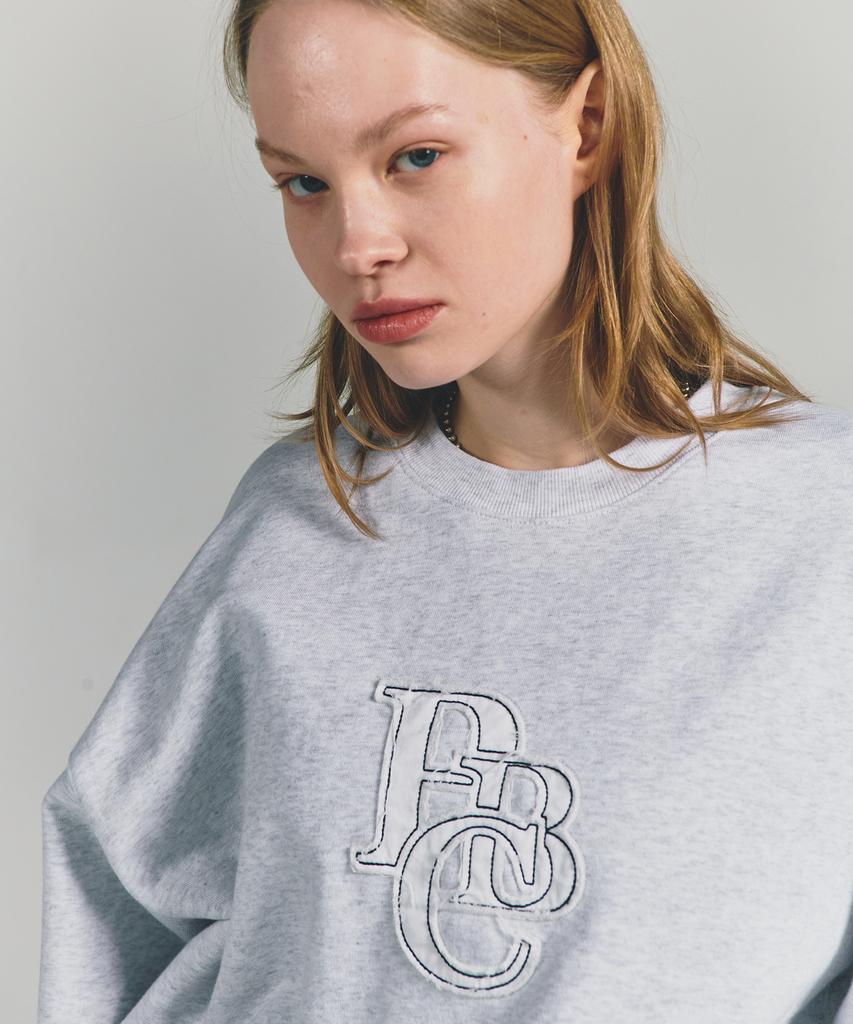 PAPERBOY Twill Pbc Sweatshirt - White Melange