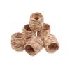 6Pcs Rural Style Napkin Rings Natural Water Hyacinth Grass Hand-Woven Napkin Rings For Table Decor Napkin Holder Buckles