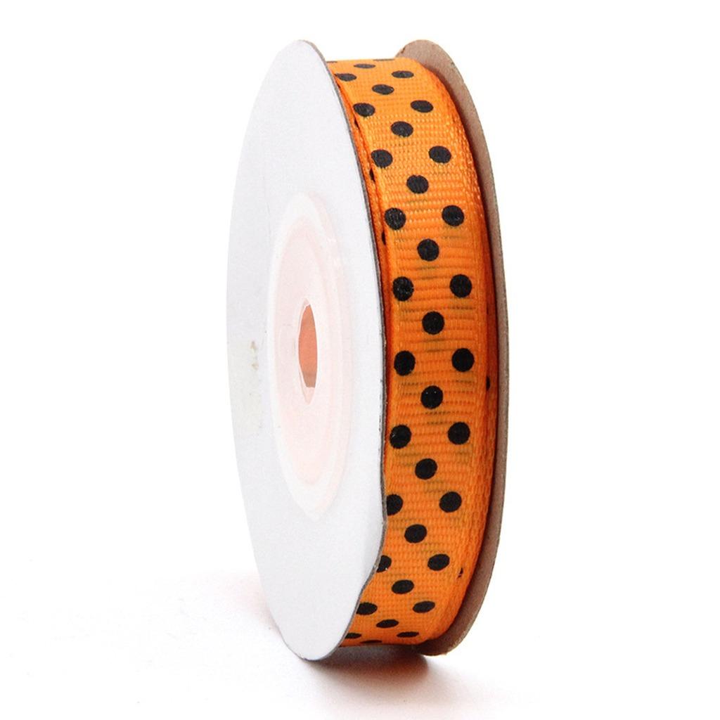 10 Yards/Roller Halloween Themed Polyester Grosgrain Ribbon Spooky Pattern Ribbon For Holiday Decor Diy Crafts Multiple Widths