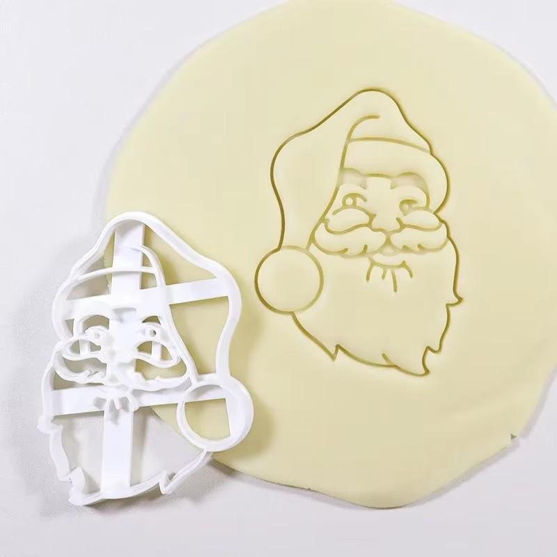 Vykrajovátka na vánoční cukroví Perník Pan Santa Claus razítko do forem pro děti Vánoční večírek Embossovač Forma na sušenky Pečicí potřeby