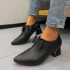 Fashion 2025 New Ladies Shoes Side Zipper Women's High Heels Fashion Butterfly-knot Office and Career Hot Sale Plus Size High Heels