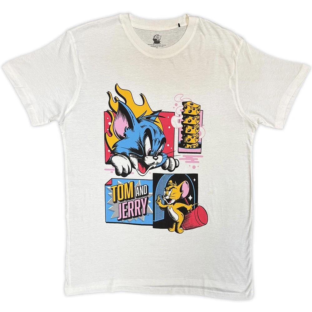 Tom And Jerry Pop Art T Shirt XL