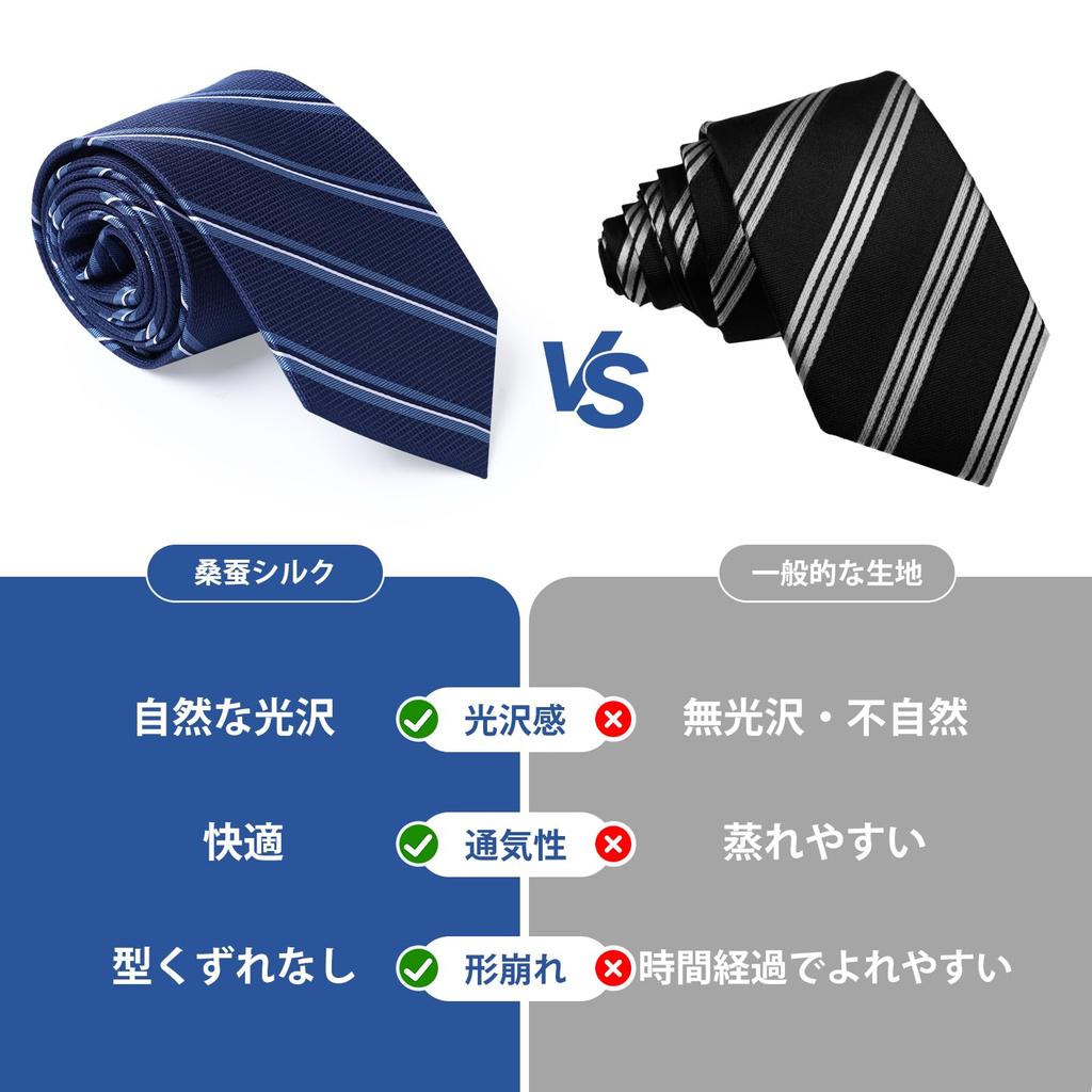 [Luomeng] Seidenkrawatte aus Maulbeerseide für Herren, 8 cm breit, Business Formal, Blaue Pünktchen, Luxuriöse Geschenkbox enthalten
