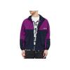 adidas Originals Adicolor Tricolor Trefoil Bestickte Zip-Hoodie-Jacke Herrenjacke Lila H09047