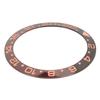 Watch Ceramic Bezel Insert Replacement Protective Watch Bezel Insert Accessory Black Rose Red 1.6in