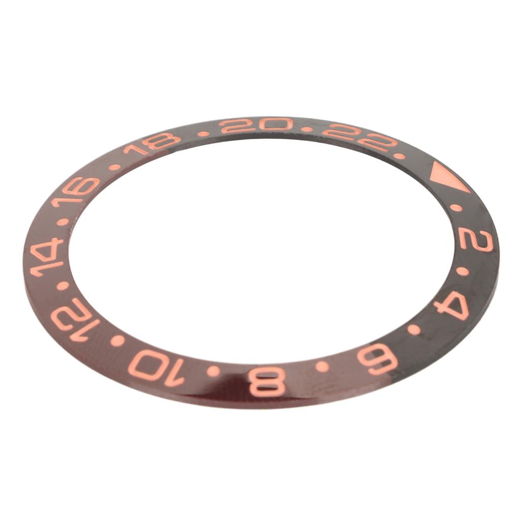 Uhr Keramik Lünetteneinlage Ersatz Schutz Uhrenlünetteneinlage Zubehör Schwarz Rosarot 1,6 Zoll