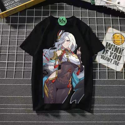 Genshin impact cosplay gioco manga T-shirt maglietta canottiera canottiera poliestere
