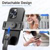 Selfie Stick Tripod with Detachable Bluetooth Remote, 360° Rotation,Extendable Pole, Fill Light Option, for Android Phone