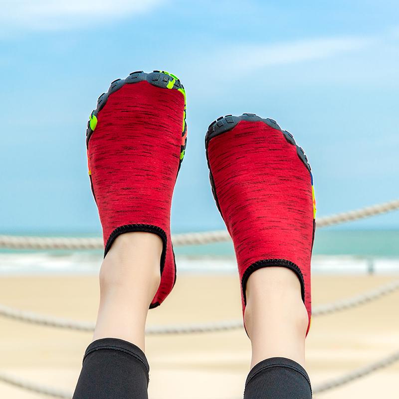 Quick Dry Slip-on Mens Aqua Shoes Women Light Elastic Water Sports Shoes Couples Non Slip Hiking Wading Sneakers