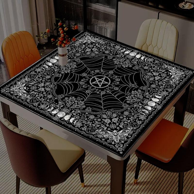 Bird Moon Pattern Astrology Tablecloth Tarots Divinations Tablecloth Altars Cloth Divinations Board Game Accessory
