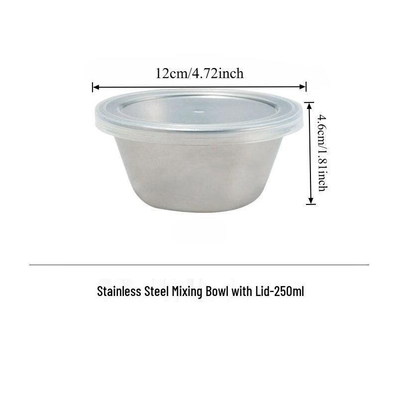 Wutuo Stainless Steel Mixing Bowls with Lids, 5-Piece Set