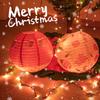 Christmas Paper Lanterns  Christmas Hanging Santa Elk Snow Lanterns Xmas Trees Diy Festival Lanterns Party Decorations