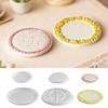 Silicone Resin Tray Mold With Floral Rims Design For Handmade Crafts Jewelry Dishes And Home Decors