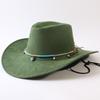 Popular European and American Classic Big-brimmed Western Cowboy Hat Men's and Women's Outdoor Fashion Anti-sun Cowboy Hat Jazz Hat