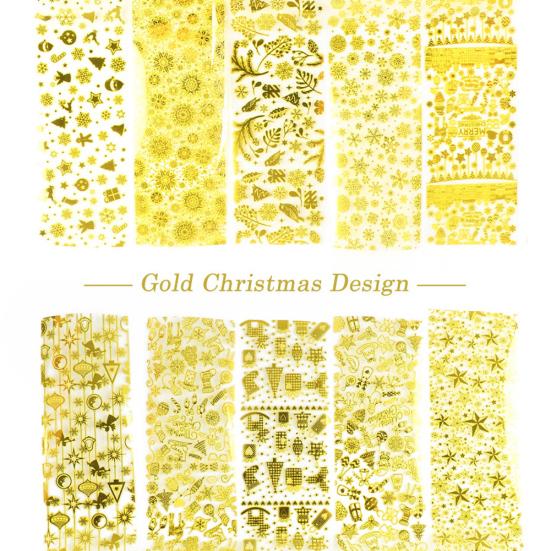 Snowflake Transfer Foil Nail Art Decal Stickers Manicure Decor