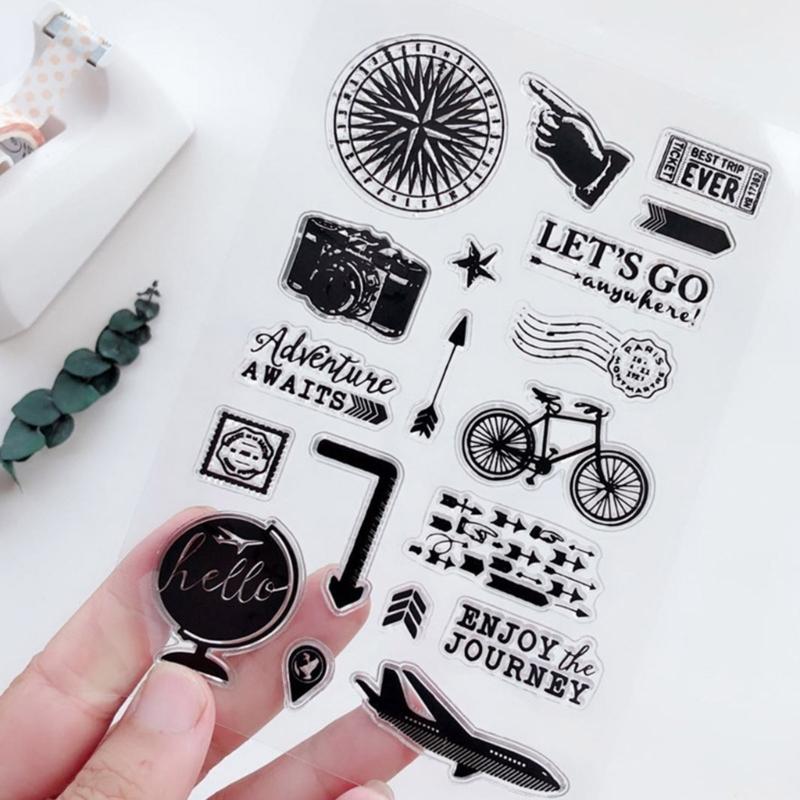 Reusable Silicone Stamps for DIY Scrapbooking Gift Card Making Party Invitations