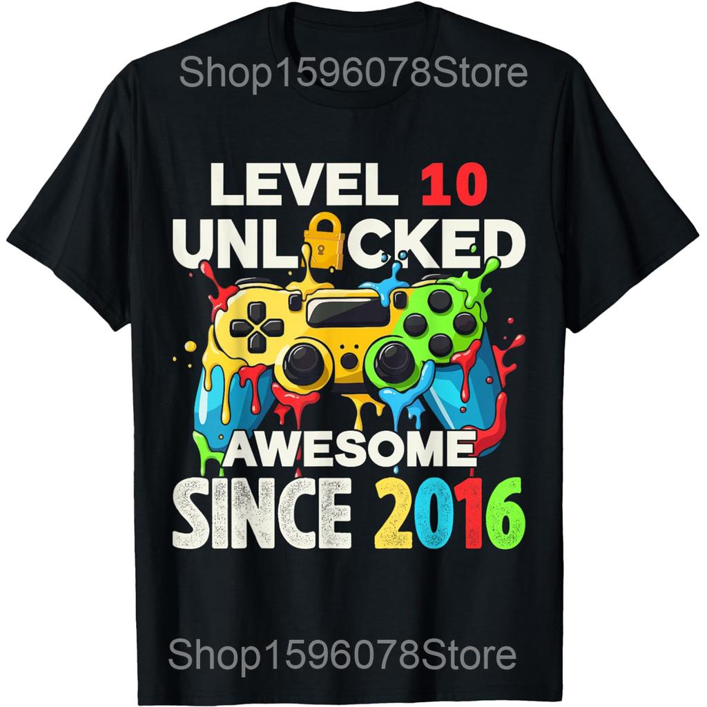 10 Year Old Gifts Vintage 2016 Limited Edition 10th Birthday T Shirts Humor Streetwear Tee Short Sleeve Unisex Loose Clothing