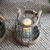Vintage Old Candle Holders Decorative Ornaments Hanging Portable Glass Candle Holders Industrial Style