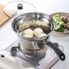 Stainless Steel Fryer Pot With Strainer Basket And Handle Portable Multi-Functional Deep Frying Pot For French Fries Seafood
