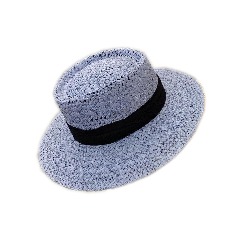 Chapeau d'été creux respirant en paille pour femme, protection solaire, chapeau de mode polyvalent tendance