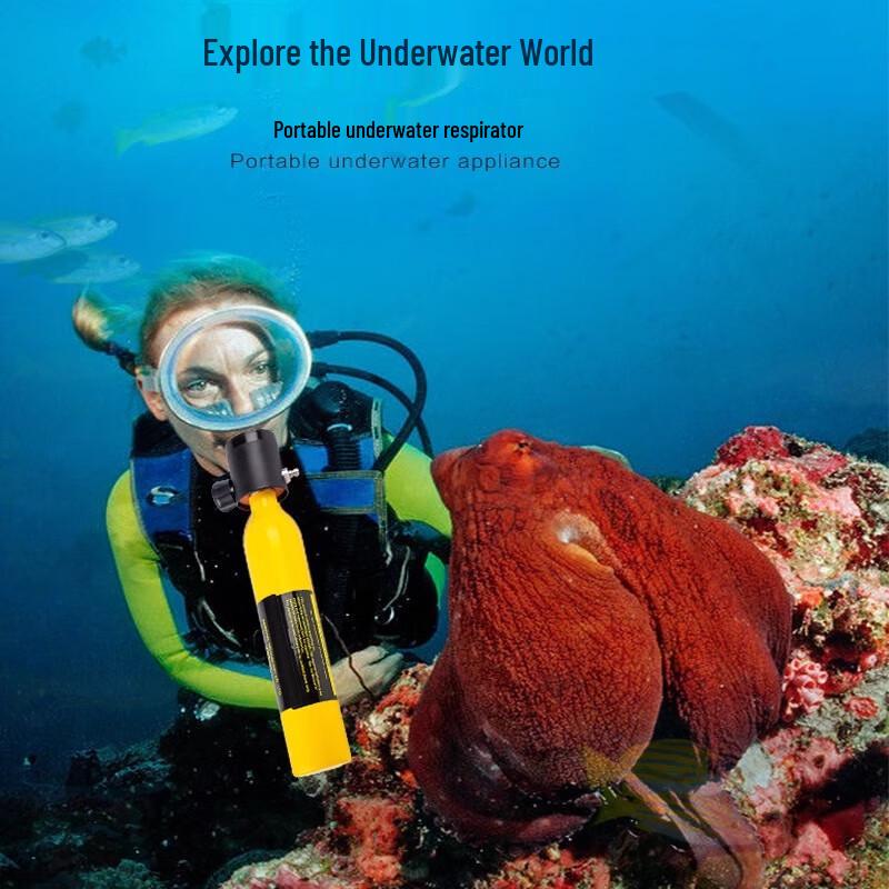 HOTDIVE Portable Scuba Tank & Breathing Apparatus